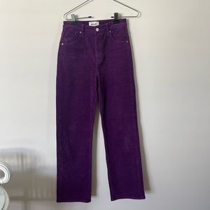 Rollas high rise straight purple cords 27